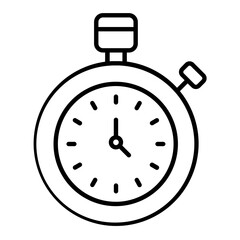 Stopwatch Line Icon