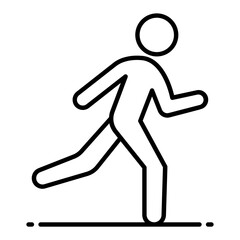 Running Exercise Line Icon