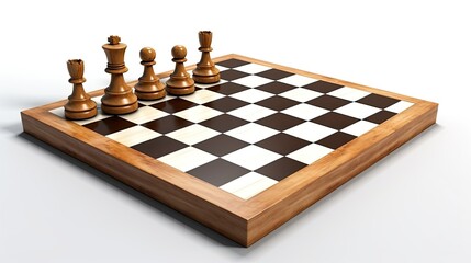 chess pieces on the board - obrazy, fototapety, plakaty