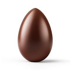 chocolate egg isolated on white background easter