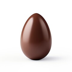 chocolate easter egg isolated easter