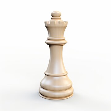 chess pieces on white background