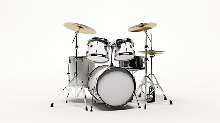 drum kit on a blue background