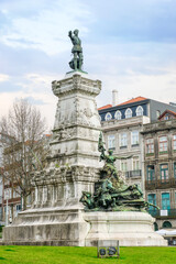 Prince Henry the Navigator Monument (1884) by Tomas Costa in Porto, Portugal