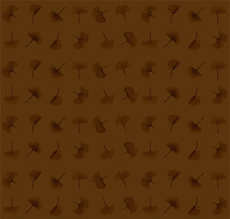 Ginkgo leaves Seamless Pattern  Ginkgoblätter watercolor Stoffdesign wiederholen Fliese Botanical Floral Surface Muster