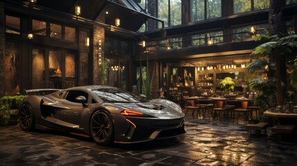 Rush Hour Ride: Exploring The Vibrant Urban Landscape With Fast Cars and Dynamic Motio, generative AI