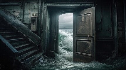 Door into the ocean. Generative AI