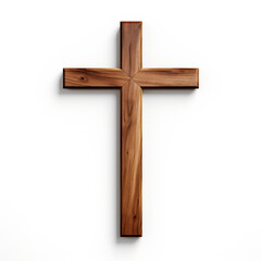 Isolated Wooden Cross