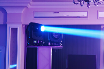 Spotlights of light music for lighting effect and synchronization with music.