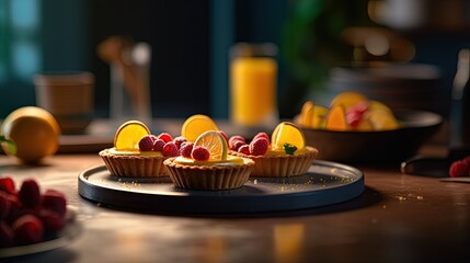 Lemon tarts. Generative AI
