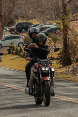 Obraz na płótnie Canvas motorcycles on the road
