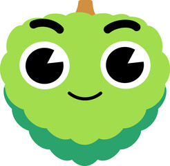 Custard Apple Face Soft Smile