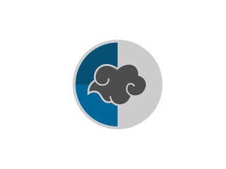 CLOUD LOGO WITH THE INITIAL C