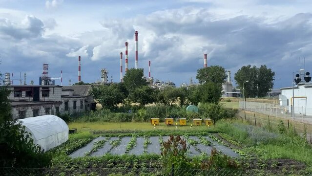 Oil refinery in Poland. Baltic coast.