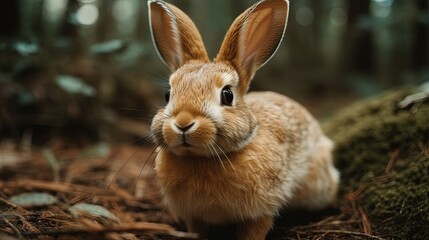 Fototapeta premium Cute rabbit. Generative AI