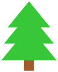 Pine tree icon. 