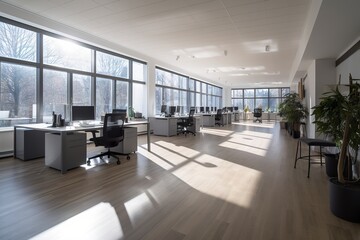 Modern office for IT developers or for architecture bureau