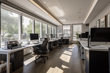 Modern office for IT developers or for architecture bureau