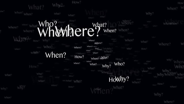 FIVE FW, ANY QUESTION Keywords, Animation, Background, Loop
