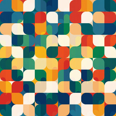 Vintage mosaic. Seamless pattern