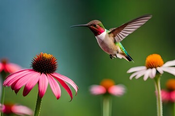 hummingbird in flightgenerated by AI technology 