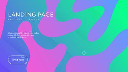 Fluid Banner. Rainbow Pattern. Color Landing Page. Art Business Presentation. Neon Gradient Background. Futuristic Page. Blue Minimal Shape. Abstract Screen. Lilac Fluid Banner