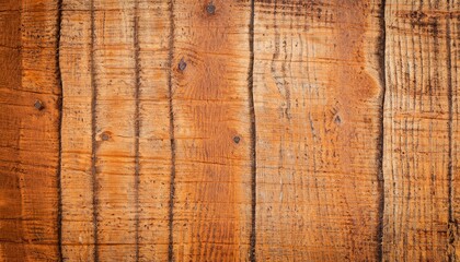 Top view of a wooden surface, old wood, wooden background, Orange wood, Generative AI