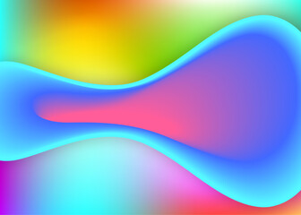 Fluid background with liquid dynamic elements and shapes.