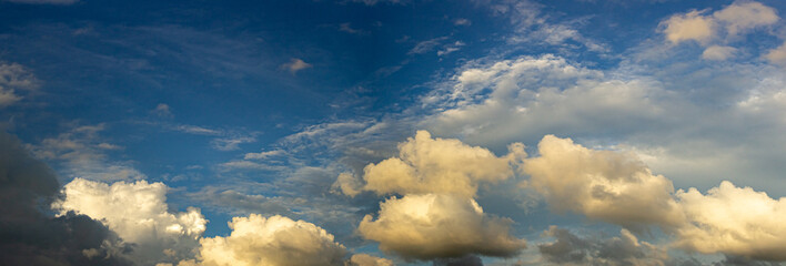clouds over the sky panorama