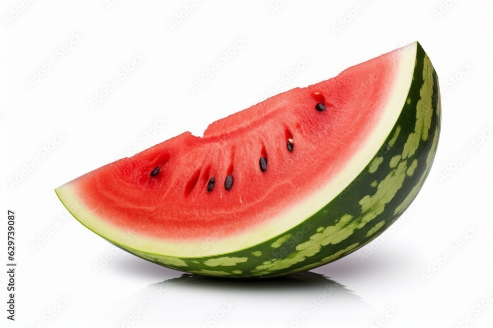 Poster appetizing watermelon on a light background. background with selective focus and copy space