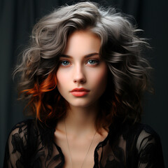 Fototapeta premium Portrait of a beautiful young woman