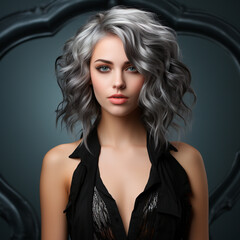 Naklejka premium Portrait of a beautiful young woman