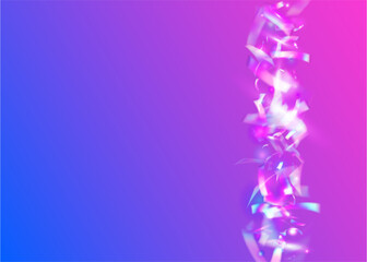 Kaleidoscope Sparkles. Flying Art. Modern Foil. Disco Flare. Metal Vaporwave Serpentine. Pink Shiny Confetti. Cristal Glitter. Holographic Glare. Violet Kaleidoscope Sparkles