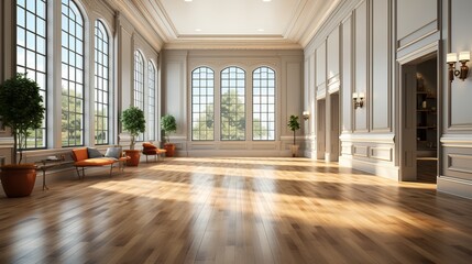 Stunning Interior Design: Embracing Space, Light, and Luxury in an Open Loft Apartment, generative AI