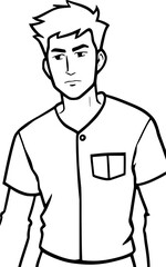 man cartoon