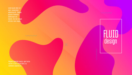 Fluid Shape. Wavy Dynamic Layout. 3d Spectrum Magazine. Business Flyer. Memphis Concept. Flat Landing Page. Abstract Pattern. Blue Digital Background. Lilac Fluid Shape