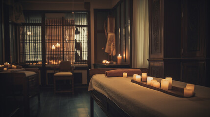 Concept of a thai massage spa