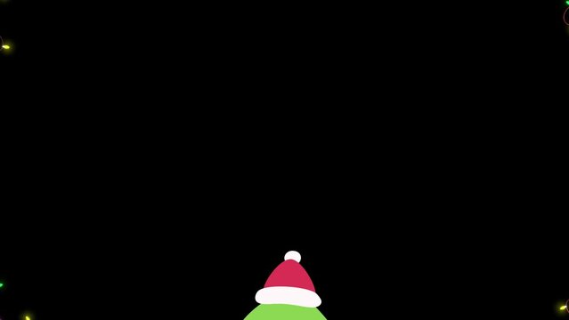 Christmas Tree 3d Animated Tree seamless loop
