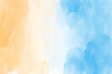 Yellow blue pastel abstract watercolor background wallpaper	