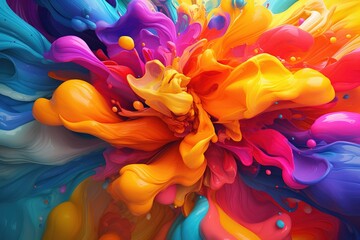 Color splash of pain. Abstract background