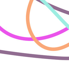 Colourful Squiggly Lines Background 