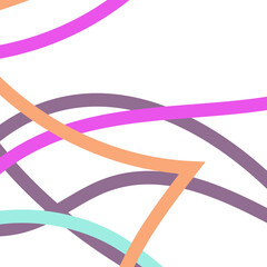 Colourful Squiggly Lines Background 