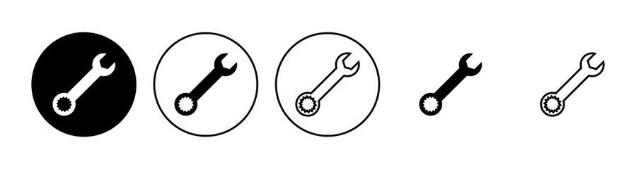 Wrench icon set. repair icon vector. tools icon vector