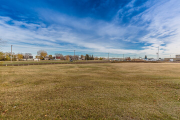 Fototapeta premium Larkhaven Park in the city of Saskatoon, Canada