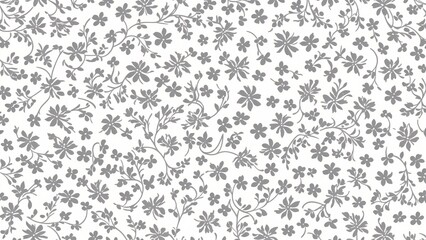 A Seam Pattern With Flowers And Leaves