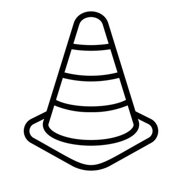 recommend clip art: traffic cone line icon