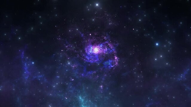 4K 3D Nebulae, clouds and stars field Scenic Spiral Infinite Galaxy Outer Space Travel Stars Animation. Flying In Orion Nebula Infinite Universe Galaxy, star, night, sky, dust, planet Solar System