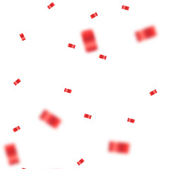 red confetti element celebration design hut indonesia flag element confetti