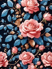 seamless patterns aesthetic Rose