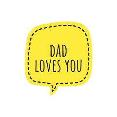 Dad Love Lettering